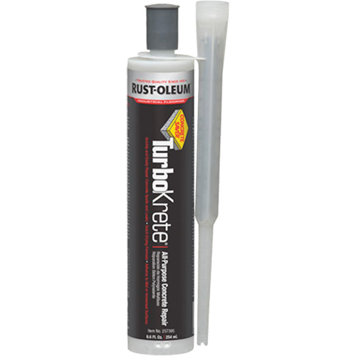 Produit de r&eacute;paration tout usage &agrave; l'&eacute;poxy TurboKrete, Cartouche/Tube, Gris Oxymax Inc