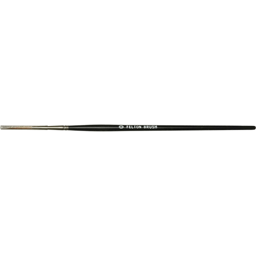 Flat Bristle Artist Brush, 6 mm Brush Width, Red Sable, Wood Handle Oxymax Inc
