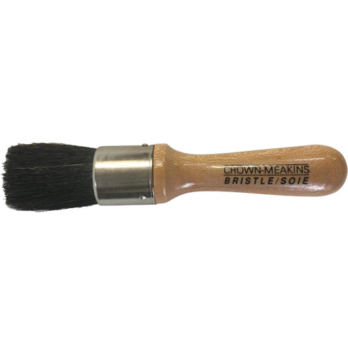 Brosse pour pochoirs, Soies naturelles, Manche Bois, Largeur de 1" Oxymax Inc