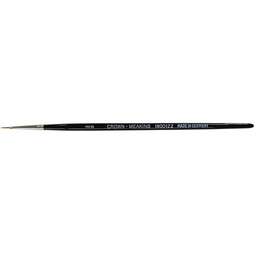 Round Artist Brush, #2/0 Brush Width, Synthetic, Wood Handle Oxymax Inc