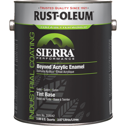 Sierra Performance Beyond Acrylic Enamel, Gallon, Tint Base Oxymax Inc