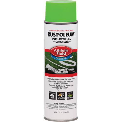 Peinture pour traçage de ligne pour terrain de gymnastique Industrial Choice AF1600, Vert, Canette a&eacute;rosol Oxymax Inc