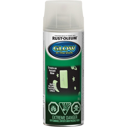 Specialty Glow-in-the-Dark Paint, Aerosol Can, Clear Oxymax Inc