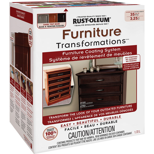 Furniture Transformations&reg; Furniture Coating System, 1.72 L, Kit, Tint Base Oxymax Inc