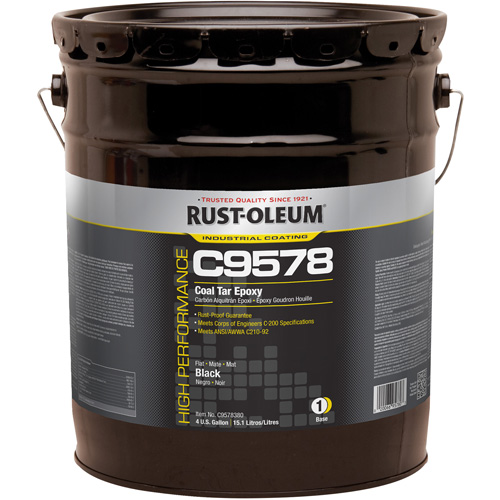 C9578 System Coal Tar High Solids Epoxy, 4 gal., Pail Oxymax Inc