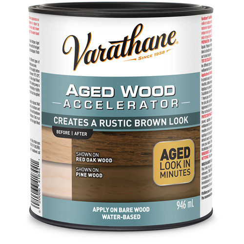 Varathane&reg; Aged Wood Accelerator, 946 ml, Rustic Brown Oxymax Inc
