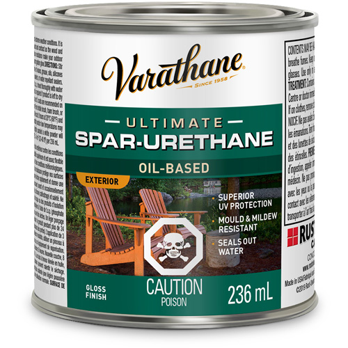 Varathane&reg; Diamond Outdoor Wood Finish, 236 ml, Clear, Gloss Oxymax Inc