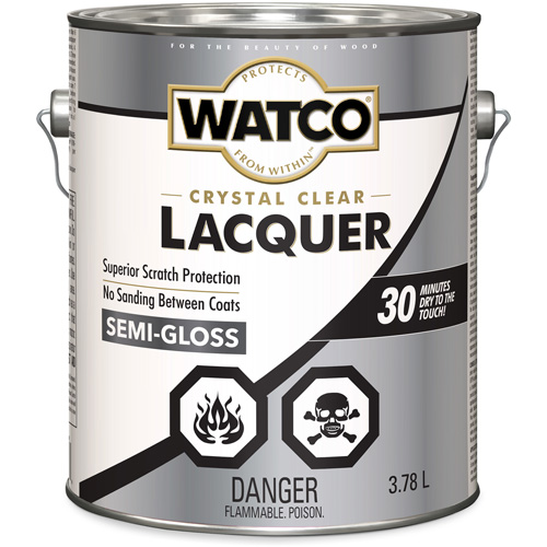 Laque pour bois Watco, 3,78 L, Transparent, Semi-brillant Oxymax Inc