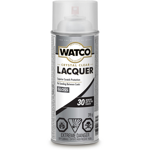 Watco&reg; Lacquer Wood Finish, 319 g, Clear, Gloss Oxymax Inc