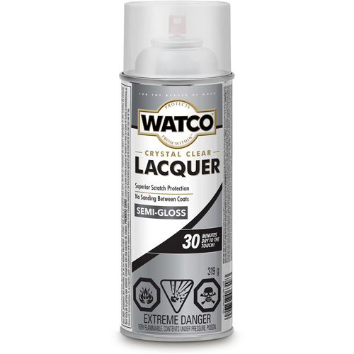 Watco&reg; Lacquer Wood Finish, 319 g, Clear, Semi-Gloss Oxymax Inc