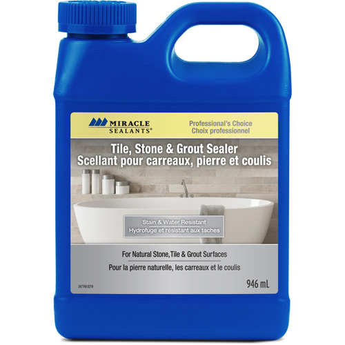 Scellant pour carreaux, pierres et coulis Miracle Sealants, Cruche Oxymax Inc
