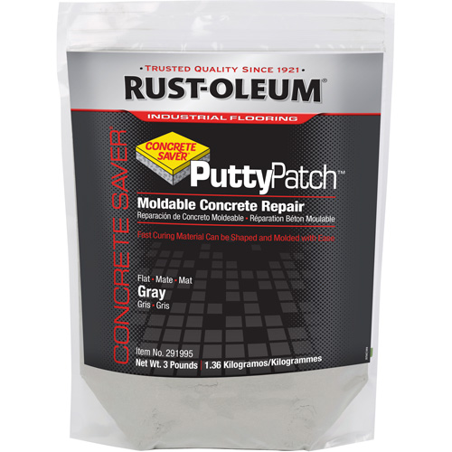 Concrete Saver Putty Patch Patching Material, Bag, Grey Oxymax Inc