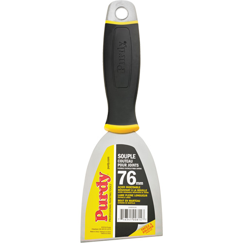 Couteau &agrave; joints de premi&egrave;re qualit&eacute;, Lame Acier inoxydable, Largeur 3", Manche Plastique Oxymax Inc