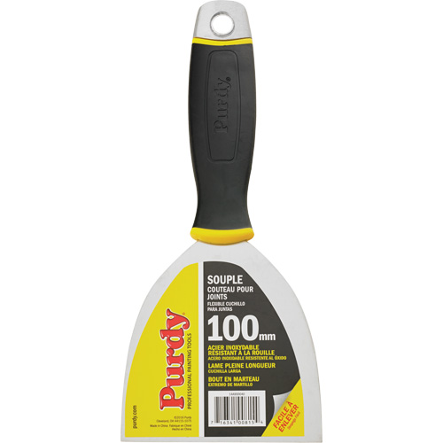 Couteau &agrave; joints de premi&egrave;re qualit&eacute;, Lame Acier inoxydable, Largeur 4", Manche Plastique Oxymax Inc