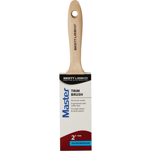 Master Trim Brush, Poly/Nylon, Wood Handle, 2" Width Oxymax Inc