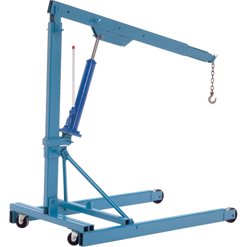 Portable Floor Cranes, 8' Lift, 1000 lbs. (0.5 tons), 70-1/2" Arm, 69-1/4" H Oxymax Inc