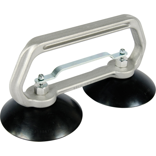 Appareils &agrave; ventouses - Ventouse double industrielle, 75 lb Capacit&eacute;, 5", Barre &agrave; tirer, 10" Longueur de la manche Oxymax Inc