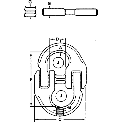 Maillons de connexion en acier alli&eacute; Oxymax Inc