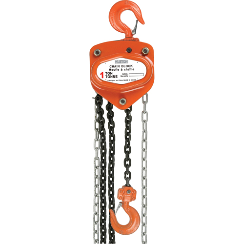 Chain Hoist, 10' Lift, 1000 lbs. Capacity, Alloy Steel Chain Oxymax Inc