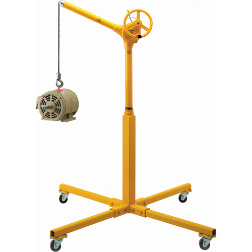 Tall Industrial Lifting Device with Mobile Base, 500 lbs. (0.25 tons) Capacity Oxymax Inc