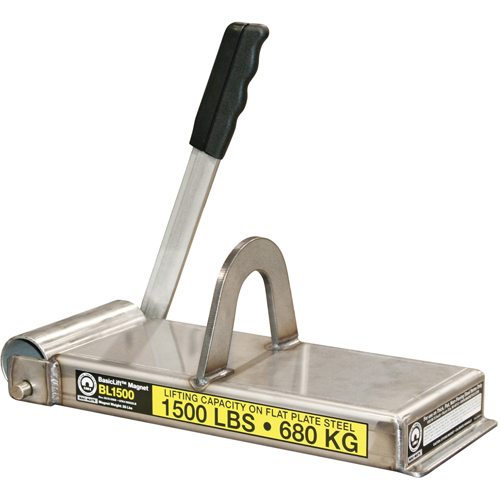&eacute;lectro-aimants de levage de base, Capacit&eacute; de retenue 1500 lb (0,75 tonne), 14-1/2" lo x 5-5/8" la x 5-1/2" h Oxymax Inc