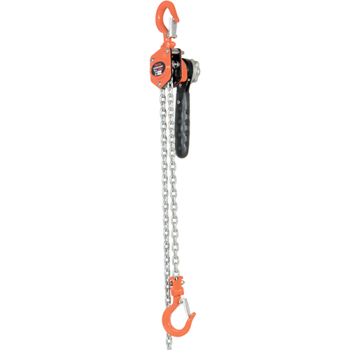 Mini Lever Hoist, 10' Lift, 500 lbs. (0.25 tons) Capacity, Steel Chain Oxymax Inc