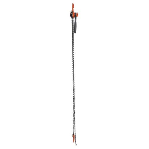Mini palan &agrave; levier, Lev&eacute;e 10', Cabacit&eacute; 1000 lb (0,5 tonne), Chaîne en Acier Oxymax Inc