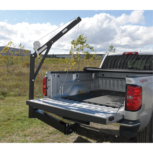 Hitch Mounted Truck Jib Crane, 600 lbs. (0.3 tons) Capacity, 84-5/8" Max. Clearance Oxymax Inc