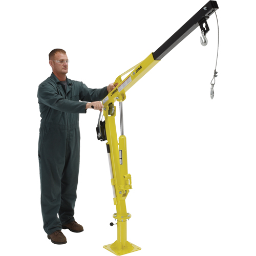 Winch Operated Truck Jib Crane, 500 lbs. (0.25 tons) Capacity, 102' Max. Clearance Oxymax Inc