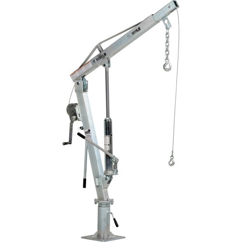 Winch Operated Truck Jib Crane, 500 lbs. (0.25 tons) Capacity, 99" Max. Clearance Oxymax Inc