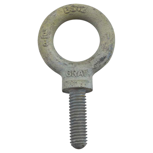 Eye Bolt, 2-13/16" Dia., 2" L, Galvanized, 7200 lbs. (3.6 tons) Capacity Oxymax Inc