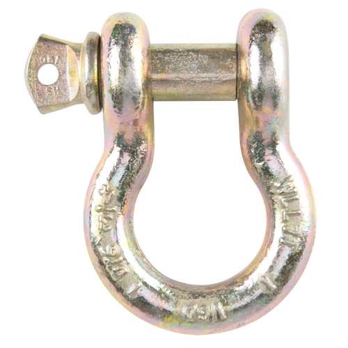 Manille d'ancrage &agrave; vis, 3/8", Cheville &agrave; vis, Chromat&eacute; jaune Oxymax Inc
