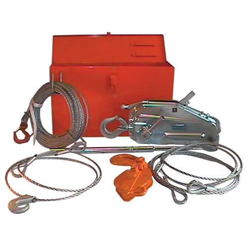 Tirfor&reg; Wire Rope Hoist TU17 Rescue Kit, 5/16" Wire Diameter, 2000  lbs. (1 tons) Capacity Oxymax Inc