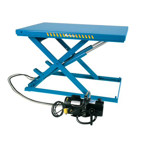 LoProfile Electric-Hydraulic Scissor Lift Table, Steel, 32-1/2" L x 23-1/2" W, 550 lbs. Capacity Oxymax Inc