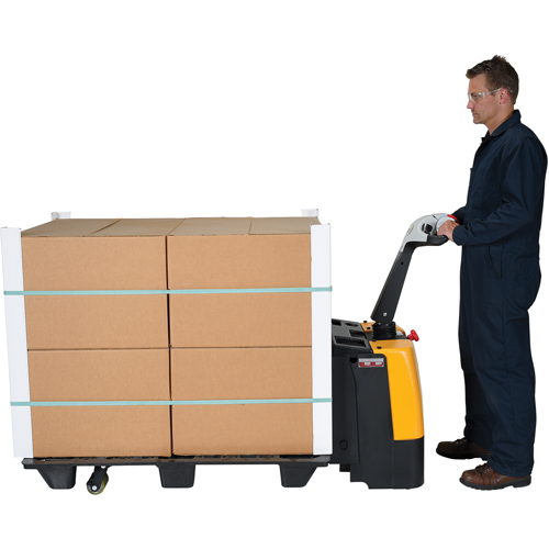 Transpalette &eacute;lectrique motoris&eacute;, Capacit&eacute; 3000 lb, 47" lo x 25" la Oxymax Inc