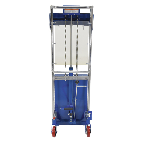 Hefti-Lift Load Stacker, Foot Pump Operated, 880 lbs. Capacity, 59" Max Lift Oxymax Inc