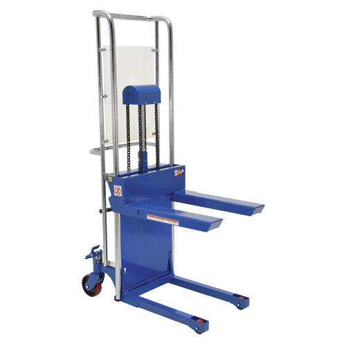 Hefti-Lift Load Stacker, Foot Pump Operated, 880 lbs. Capacity, 59" Max Lift Oxymax Inc