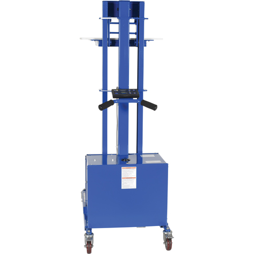 Quick Lift Stacker, Electric Operated, 400 lbs. Capacity, 57" Max Lift Oxymax Inc