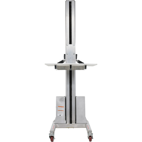 Quick Lift Stacker, Electric Operated, 175 lbs. Capacity, 57" Max Lift Oxymax Inc