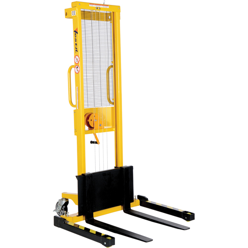 Manual Stacker, Hand Winch Operated, 770 lbs. Capacity, 60" Max Lift Oxymax Inc