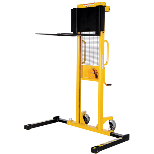 Manual Stacker, Hand Winch Operated, 770 lbs. Capacity, 60" Max Lift Oxymax Inc