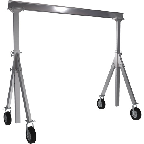 Grue-portique ajustable en aluminium, 10' lo, Capacit&eacute; 1500 lb (0,75 tonne) Oxymax Inc