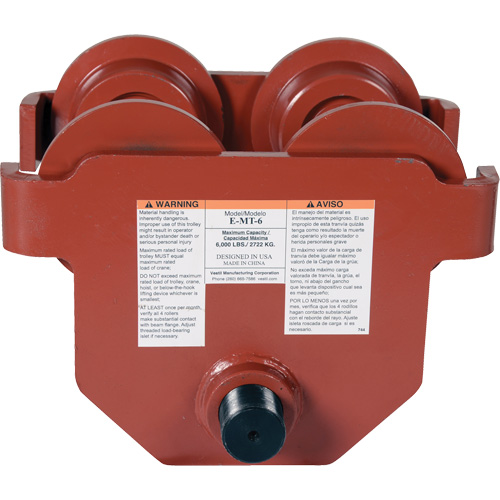 Low Profile Manual Trolley, 6000 lbs. (3 tons) Oxymax Inc