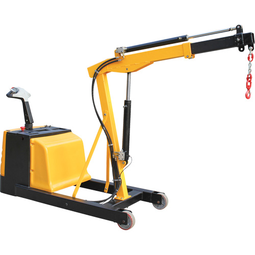 Electric Powered Floor Crane, 8.8' Lift, 1500 lbs. (0.75 tons), 44-1/4" Arm, 62-1/4" H Oxymax Inc