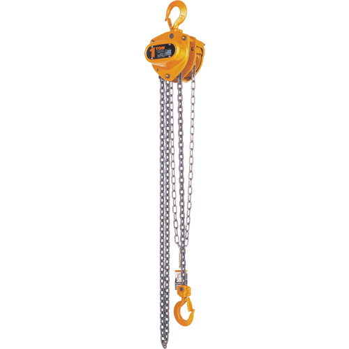 Kito Manual Chain Hoist, 15' Lift, 2000 lbs. (1 tons) Capacity, Steel Chain Oxymax Inc
