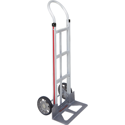 Knocked Down Hand Truck, Continuous Handle, Aluminum, 48" Height, 500 lbs. Capacity Oxymax Inc