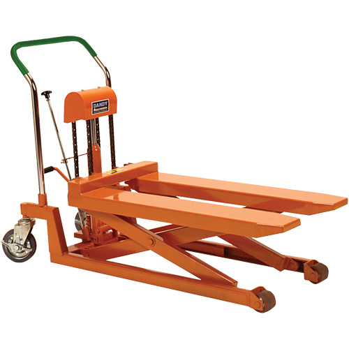 Dandy Lift Scissor Fork Lift Table, 37.1" L x 19.7" W, Steel, 1100 lbs. Capacity Oxymax Inc