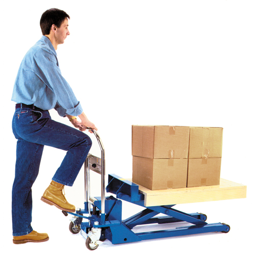 Low Profile Dandy Lift Scissor Lift Table, 37-1/10" L x 19-7/10" W, Steel, 1100 lbs. Capacity Oxymax Inc