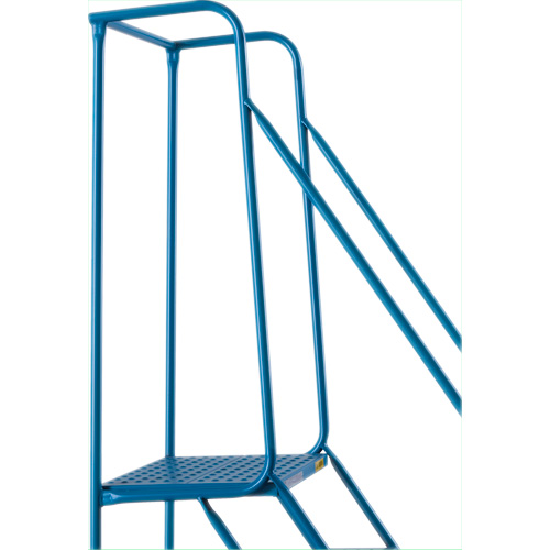 CSA-Certified Rolling Step Ladder with Locking Step, 8 Steps, 30" Step Width, 72" Platform Height, Steel Oxymax Inc