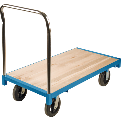Heavy-Duty Platform Truck, 48" L x 24" W, 2000 lbs. Capacity, Rubber Casters Oxymax Inc